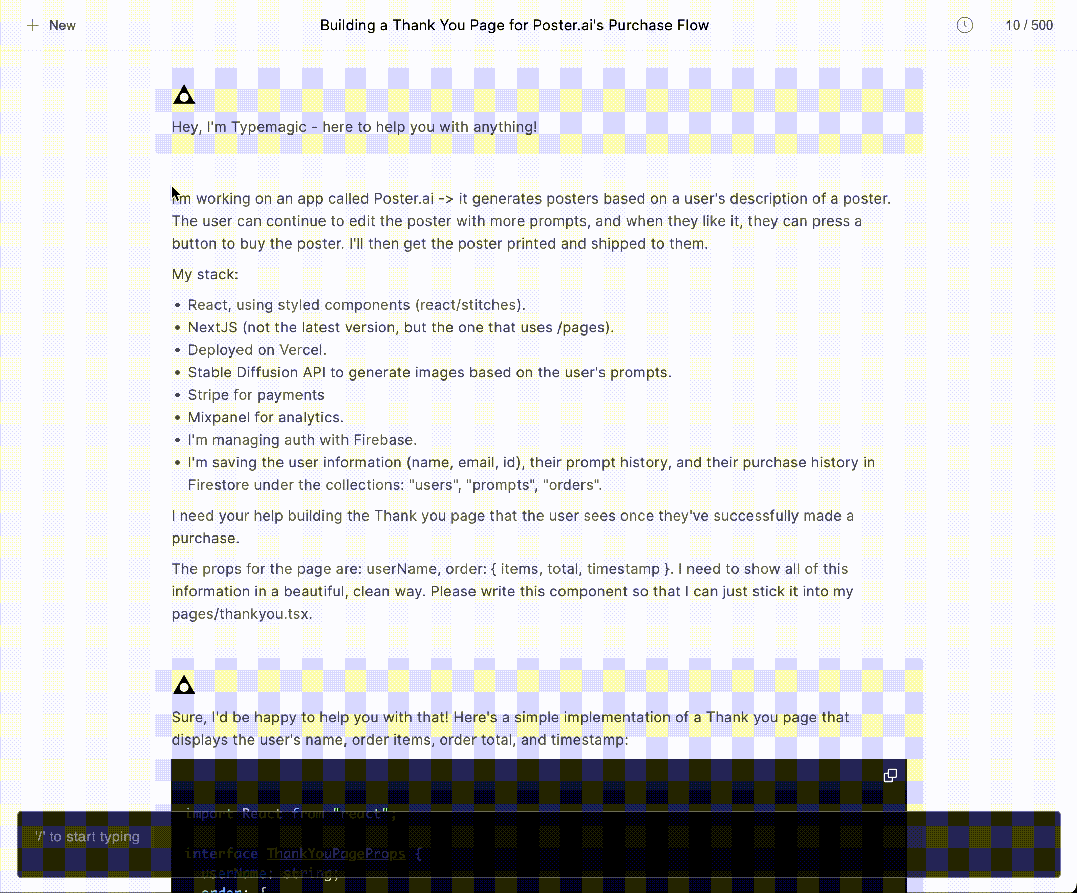Teach Typemagic